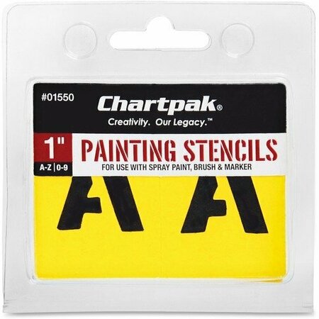 CHARTPAK STENCIL, PAINTING, 1inYW CHA01550